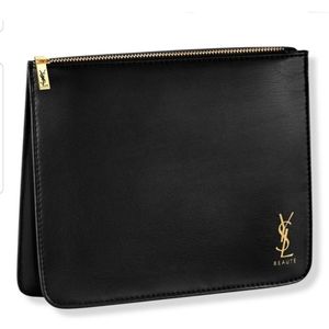 NEW YSL Yves Saint Laurent Cassandre Expandable Travel Pouch Bag